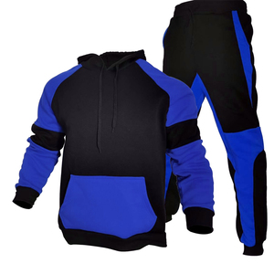 Ensemble de survêtement streetwear solide pour homme 2026 Automne Léger Polyester/Coton 2 pièces Sweat-shirt et pantalon de jogging Sportswear - Product Image 2