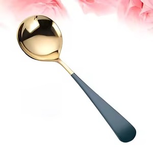Gold Finished Metal Coffee Tea Spoon Stainless Steel Sugar Stirring Spoon Dessert Cutlery Table - Product Image 5