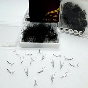 High Quality Customizable Eyelash Extensions 0.05/0.07/0.10 CC/DD/M/L Curl Handmade 3D-8D Natural Long Matte Black Thin Base - Product Image 1