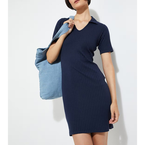 ผู้ผลิตเดรสทรงเข้ารูปแขนสั้นผ้าริบบิ้นยอดนิยม เดรสสั้นผ้าริบบิ้นถักแบบมินิ สั่งซื้อขั้นต่ำจำนวนมาก - Product Image 1