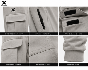 Conjuntos Deportivos X Sports City para Hombre, Personalizados, Corte Ajustado y Estilo Cargo, 100% Algodón, Calidad Premium, OEM/ODM, Rendimiento, Comodidad, Estilo, Felpa Suave - Product Image 3