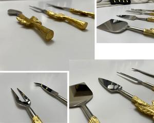Juego de cuchillos para queso de metal elegante, de venta directa de fábrica, que eleva los momentos sencillos a experiencias con estilo, nunca pasa de moda. - Product Image 4