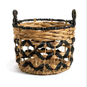 Panier de rangement artisanal en jacinthe d'eau naturelle de luxe, léger, durable et écologique, idéal pour la cuisine – Vente en gros, fabriqué au Vietnam - Product Image 5