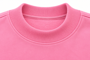 Sweat-shirt rose surdimensionné à col rond pour femme, pull décontracté en polaire à manches longues - Product Image 3