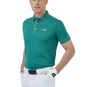 NUEVA LLEGADA 2025 Camisa de Golf de Punto Bordada de Secado Rápido y Antiolor para Hombre / Corte Deportivo para Ropa Deportiva (MOQ Bajo OEM/ODM) - Product Image 1