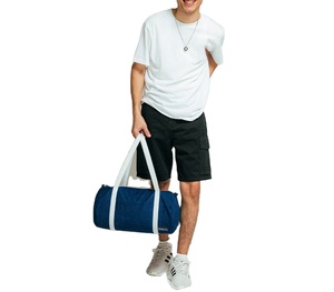 <b>High</b> Street Fashion Elastic <b>Waist</b> Cargo Design Loose Fit Size <b>Men</b> Manufacturer Custom logo Distressed Shorts Denim - Product Image 1