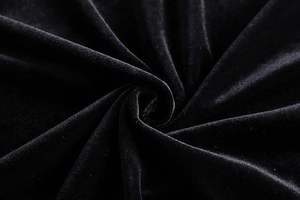 Hot Selling Customized Logo Designer Black <b>Velour</b> Velvet Hoodie Plus Size Pullover Hoody Breathable Drop Shoulder Pockets Hoodie - Product Image 4