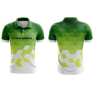 Polo de golf personnalisé pour homme, polo à séchage rapide, impression intégrale par sublimation, polyester et élasthanne, polo personnalisé avec logo - Product Image 2