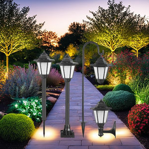 Lámpara <span class=keywords><strong>Solar</strong></span> de Columna para Jardín, Exterior, Retro, Recargable, de Alta Luminosidad e Impermeable, para <span class=keywords><strong>Terraza</strong></span> y Valla - Product Image 1