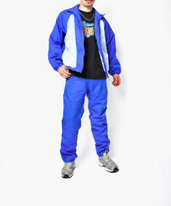 Ensemble de survêtement coupe-vent personnalisé de haute qualité avec logo imprimé, demi-zip, pour homme, grande taille, séchage rapide, en nylon - Product Image 4