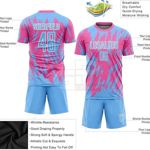 Ensemble d'uniformes de football professionnels pour hommes, maillot et short de performance, matériau léger pour les matchs de ligue et les entraînements - Product Image 3