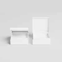 Boîte à montre magnétique en carton pour commande minimale, boîte de luxe avec couvercle et base, boîtes cadeaux, logo personnalisé