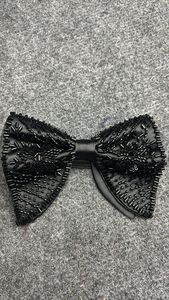 Corbata de Moño de Seda Bordada a Mano con Mariposa, Correa Ajustable, Elegante, Negra, Regalo de Boda, Ecológica - Product Image 6