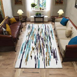 Tapis de prière écologique antistatique résistant aux taches, style traditionnel, motif écossais brodé, en peluche tuftée à la main, 2500 Gsm - Product Image 2