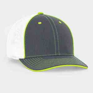 Gorra Trucker de Malla Verde y Blanca, 6 Paneles, Ajustada, Unisex, Casual, Primavera Verano, Color Sólido, Transpirable, Impermeable, para Adultos, Estilo Béisbol Urbano - Product Image 6