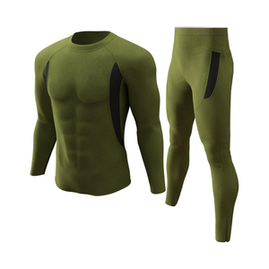 Conjunto Deportivo Rash Guard de Manga Larga para Hombre, Compresión Ajustada, Transpirable, Cómodo, Delgado, de Secado Rápido, Antibacterial - Product Image 1
