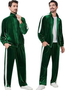 Winter Casual Outdoor Use Plus Size Custom Logo Men Tracksuits 100% Cotton Solid Heavyweight Latest Style OEM Service - Product Image 2