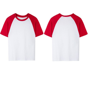 T-shirt Raglan Homme Personnalisable avec Logo OEM, Manches Courtes en Coton/Fibre de Bambou Tricoté, Imprimé Hip Hop Sérigraphié, Vierge - Product Image 2