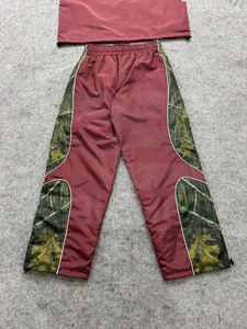 2026 Casual Wear <b>Trouser</b> and Jacket 100% Nylon Water Proof Reflective Lines Camo Design Windbreaker Tracksuit For <b>Men's</b> - Product Image 6