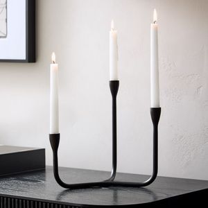 เชิงเทียนโลหะวินเทจแบบสามแขนสำหรับตกแต่งบ้าน ดีไซน์ทนทาน - Product Image 4