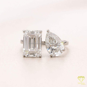 Anillo de Compromiso de Diamante Moissanite de Corte Redondo Elegante, Muy Solicitado, para Joyería de Boda, Disponible para Suministro al por Mayor - Product Image 4