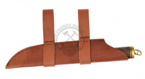 Nouveau couteau Viking court en acier à haute teneur en carbone 1095 forgé à la main, lame de 8 pouces, manche en bois de noyer, couteau médiéval ambidextre - Product Image 6