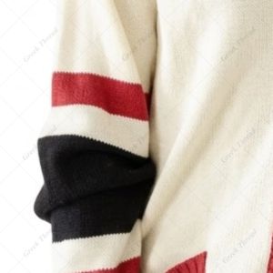 Custom Greek Letter Sorority Fraternity Varsity <b>Cardigan</b> Knit Sweater Oversized University Sports Club Chenille Patch Embroidery - Product Image 5