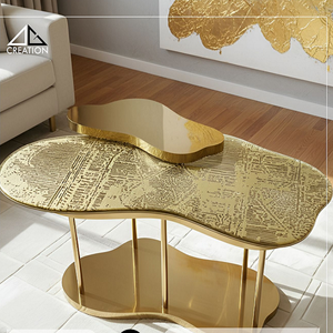 Elevate your foyer with this modern 304-grade stainless steel console <b>table</b>, Sleek and modern design to complement any decor - Product Image 2