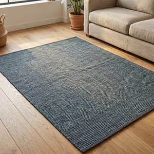 Flat Weave Cotton Area Rug Beige Tone With Fringe Living Room Non Slip Rug 8x10 Decorative Farmhouse Rug Geometric Design <b>Mat</b> - Product Image 2
