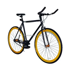 Заводская распродажа, 700C односкоростной фиксированный велосипед, шоссейный велосипед с рулоны
