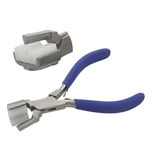 Pince de formage/pliage avec mâchoires en nylon de 140 mm, poignées en mousse mate à ressort, pour boîtes à jonction, fabrication de bijoux, artisanat DIY, sertissage, pêche - Product Image 1