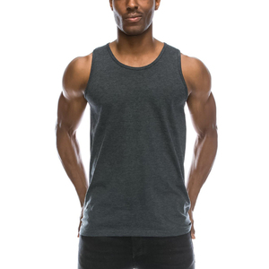 Cotton <b>Stringer</b> Gym Fitness Tank Top Low Price Breathable Solid Color Fitness & Casual Wear <b>Vest</b> for Man - Product Image 2