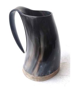 Tazas de Cuerno de Buey, Cuernos para Beber, Tazas y Jarra de Cuerno de Búfalo Vikingo de la India con Logotipo y Asa, Fabricante y Exportador - Product Image 1