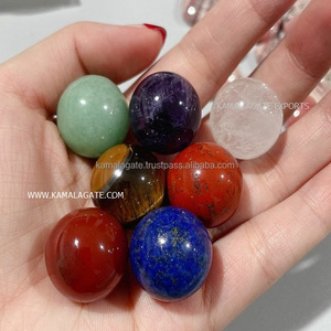 Green Agate Natural Gemstone <b>Balls</b> 20-22mm Polished <b>Crystals</b> Feng Shui Eco-Friendly Handmade Crafts - Product Image 6