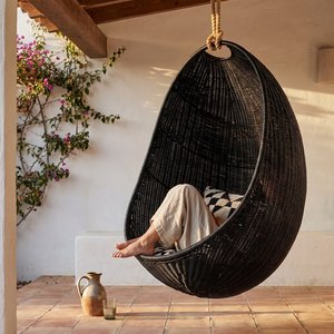 Sillas colgantes en forma de luna, mejor precio, silla columpio de ratán para jardín, balcón, porche, sala de estar - Product Image 5
