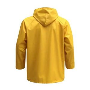 Premium Meera Impex Men's Waterproof Breathable Woven Fabric Rain Jacket Pants Set Solid Yellow Color Zipper Closure 100% - Product Image 6