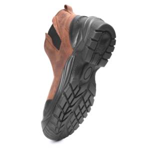 Zapatos de Seguridad Sin Cordones de Cuero Nubuck Premium para Hombre, Puntera de Acero, Calzado de Trabajo Industrial de Fábrica |   Suave y Cómodo, Largo - Product Image 4