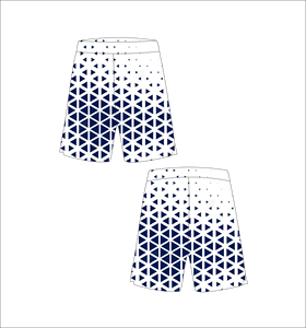 Shorts de bain pour hommes grande taille à motif géométrique, imprimés par sublimation, décontractés, taille élastique, taille mi-haute, 100 % polyester, longueur courte - Product Image 1