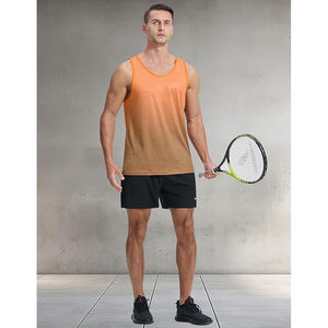 Custom Men Plus Size Casual Wear Breathable Quick Dry Anti-Pilling 100% Cotton Gym Fitness <b>Loose</b> Fit Sports <b>Tank</b> <b>Tops</b> - Product Image 4