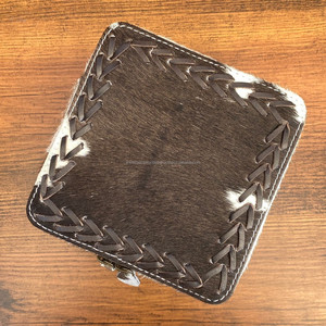 High Quality Genuine Cow Leather Large Travel Jewelry Case for Necklace Earrings <b>Rings</b> Square Jewelry Box Organizer with Zipper - Product Image 3