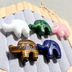 Elefante de Labradorita Natural, Gema Suelta Tallada a Mano, Amuleto de Animal de la Suerte, Colgante Chapado en Oro, Regalo para Ella - Product Image 6