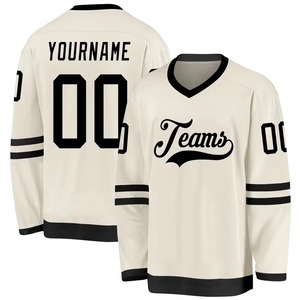 เสื้อฮอกกี้แบบซับลิเมชั่น OEM พร้อมโลโก้สั่งทำ ชุดยูนิฟอร์มฮอกกี้น้ำแข็ง เสื้อฮอกกี้สไตล์ฮอกกี้น้ำแข็ง - Product Image 3
