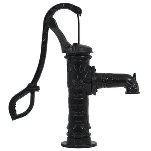 Pompa d'Acqua da Giardino in Ghisa con Supporto per Laghetto e Fontana da Esterno - Product Image 3