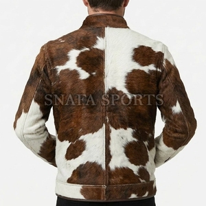 New Latest Style Cowhide Bike Riding <b>Leather</b> <b>Jacket</b> Men's Genuine Premium Cowhide <b>Leather</b> Motorbike <b>Jacket</b> - Product Image 2