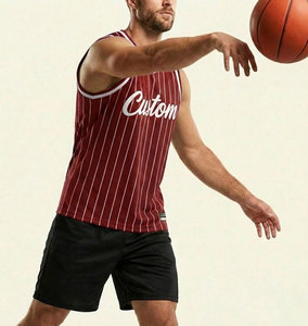 Maillot de basket-ball réversible personnalisé imprimé, unisexe, en polyester mesh, t-shirt de sport - Product Image 3
