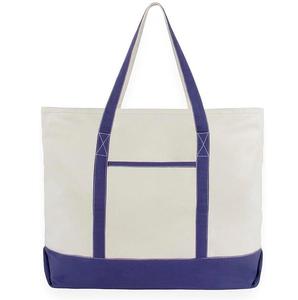 Sac fourre-tout personnalisé pour voyages touristiques en plein air, pour accessoires de sport, en coton bio, grande capacité, grand format, avec poignées. - Product Image 4