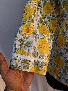 Conjunto de Pijama de Algodón 100% con Estampado Floral, Ropa de Dormir para Verano y Otoño, Estilo Casual Suave y Liso - Product Image 2