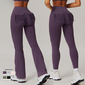 Legging pour femme de fabrication professionnelle, qualité supérieure, taille mi-haute, en mousseline respirante, sans couture, coton/bambou, dernier design - Product Image 1