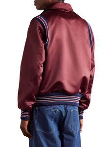 Veste universitaire en satin personnalisée de haute qualité 2025, grande taille, veste de lycéen brodée pour hommes - Product Image 2