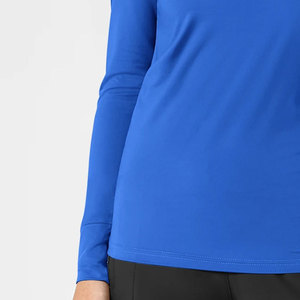 Chemises de travail pour infirmières à manches longues, respirantes, confortables, avec poignets à languettes, séchage rapide, super extensibles, sous-blouses d'hôpital - Product Image 3